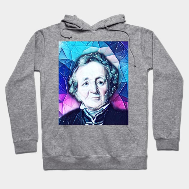 Leopold von Ranke Snowy Portrait | Leopold von Ranke Artwork 13 Hoodie by JustLit